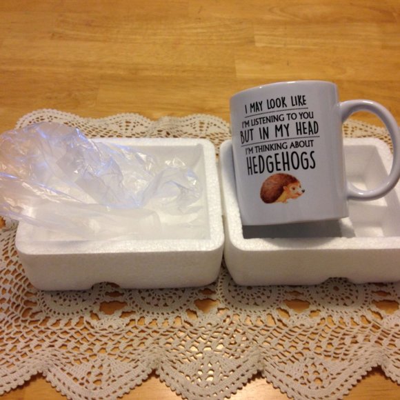 Humorous coffee cup, thinking of hedgehogs - Picture 2 of 6